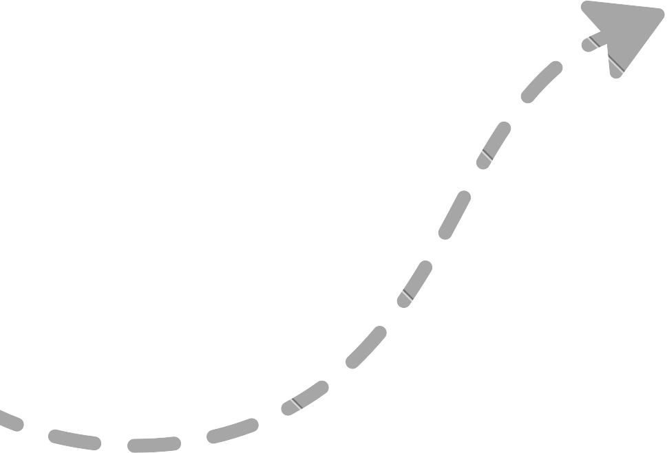 Decorative arrow pointing upward