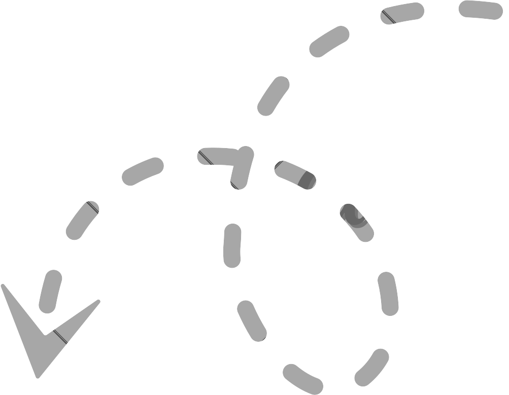 Decorative arrow pointing to the left